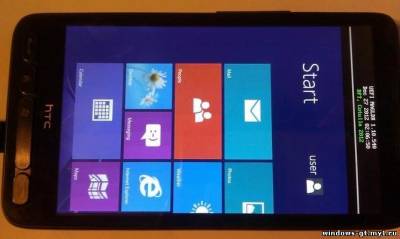 Windows 8 RT портировали на смартфон HTC HD2